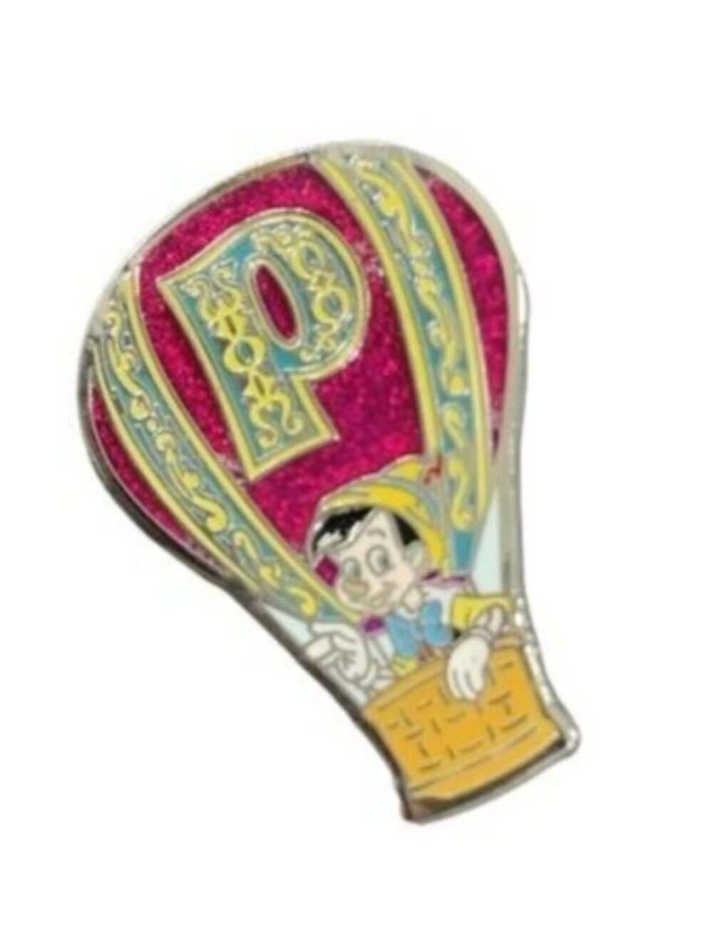 Disney Pinocchio Hot Air Balloon Trading Pin Adventure Out P Badge
